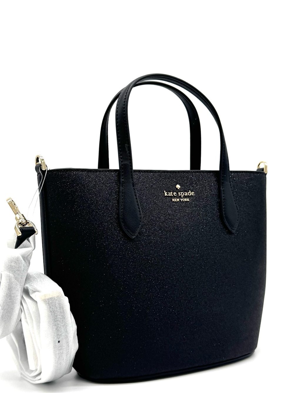 Kate Spade Glimmer Satchel Bag Black (NWT)